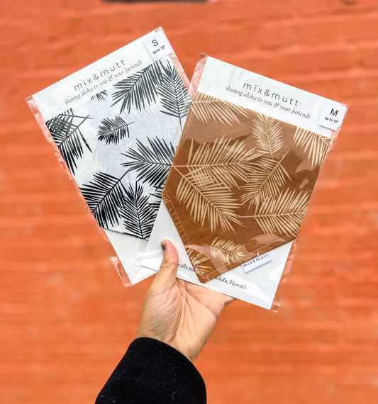 Palms Bandana- White